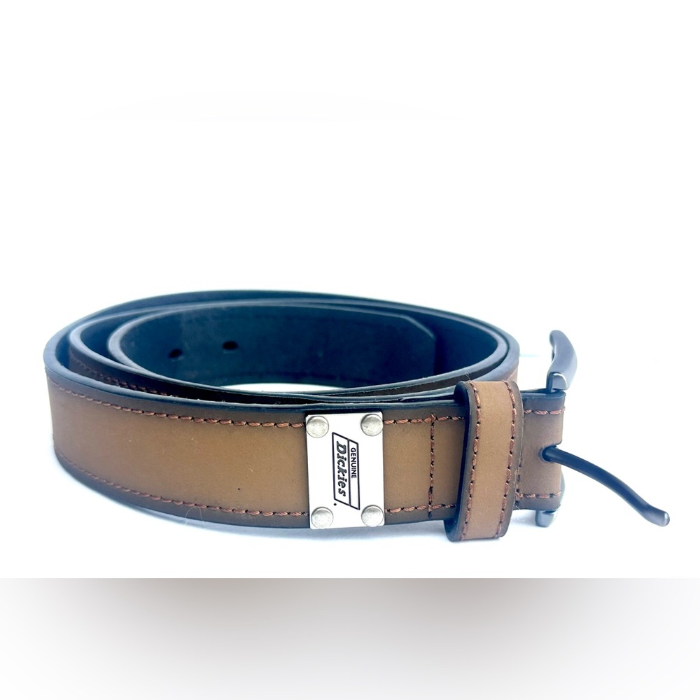 Dickies Genuine Two-Toned Brown Leather Buckle Belt size 44